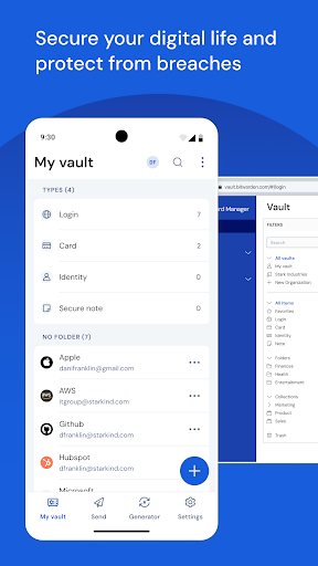 Bitwarden screenshot